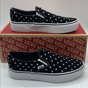 platform vans polka dot